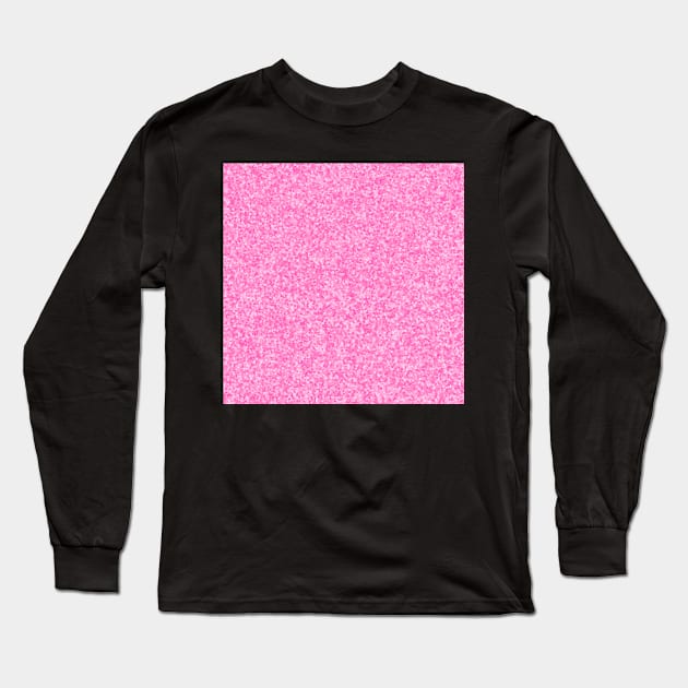 Pink Glitter Confetti Pattern Long Sleeve T-Shirt by Asilynn